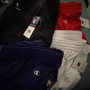 Champion Kids' Athletic Shorts in Black, Red, White, Purple size 3XL